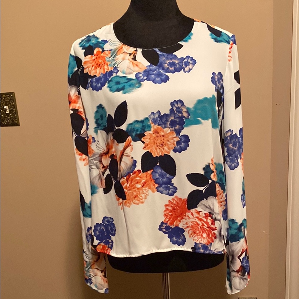 Floral Long Sleeve Women's Top